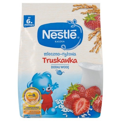 Nestlé Kaszka mleczno-ryżowa truskawka dla niemowl