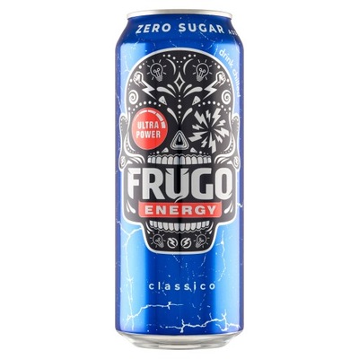 Frugo Energy Classico Gazowany napój energetyzujący 500 ml