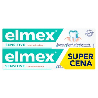 Elmex Sensitive pasta do zębów z 2x 75 ml DWUPAK