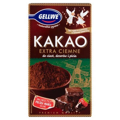 Kakao Gellwe Extra Dark Ciemne do Ciast i deserów 80 g