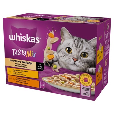 WHISKAS TASTY MIX 12X85G