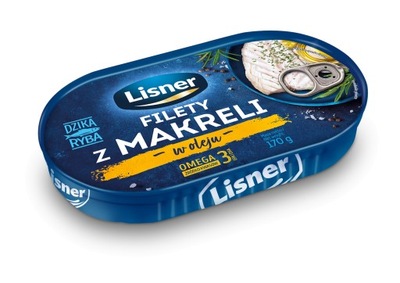 LISNER FILETY Z MAKRELI W OLEJU ROŚLINNYM 170G