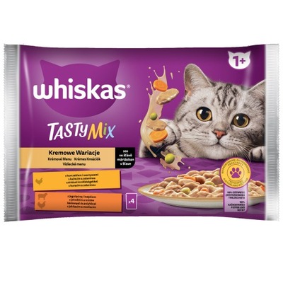 WHISKAS KREMOWE WARIACJE DAWNA ZUPA 4 x 85g