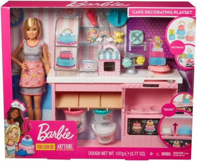Barbie Pracownia wypieków Zestaw z lalką