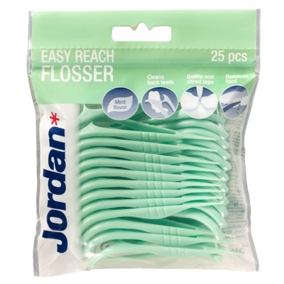 Jordan Easy Reach Nić Dentystyczna Flosser 25szt