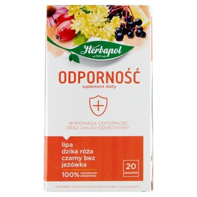 Herbatka ziołowo-owocowa Herbapol ODPORNOŚĆ 40 g