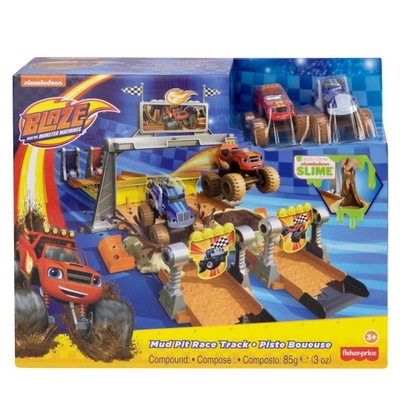 FISHER-PRICE BLAZE Tor samochodowy Wyścig MONSTER TRUCK Slime GVG53 887F548