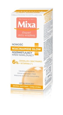 Mixa Niacinamide Glow rozjasňujúci hydratačný krém na tvár s niacinamidom