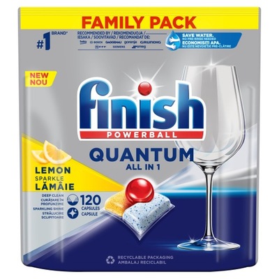 Kapsułki Finish Quantum All-in-1 120 lemon