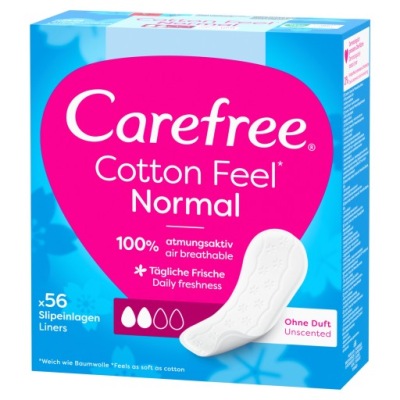 CAREFREE WKŁADKI 56SZT. COTTON bezzapachowe