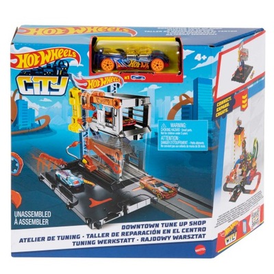 Hot Wheels City Rajdowy Warsztat Zestaw z Autkiem HDR25