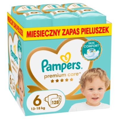 Pieluszki Pampers Premium Care Rozmiar 6 128 szt.