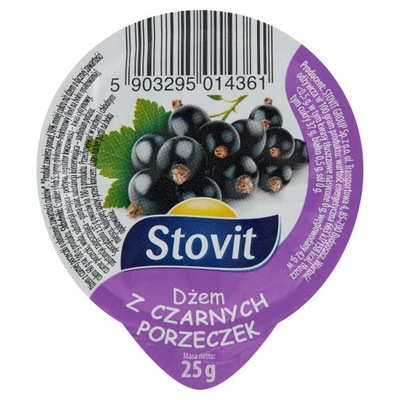 Dżem czarna porzeczka Stovit 25 g