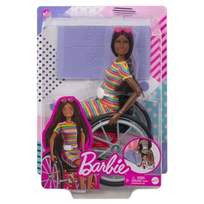 LALKA BARBIE NA WÓZKU INWALIDZKIM GRB94