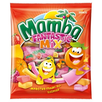 Gumy Mamba Fantastic Mix rozpuszczalne o smakach owocowych 140 g