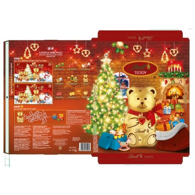 Lindt Teddy Calendar 170g