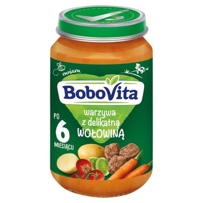 Obiadek BoboVita warzywa z delikatną wołowiną 190 g