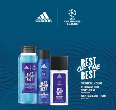 ADIDAS UEFA CHAMPIONS LEAGUE BEST OF THE BEST MĘSKI ZESTAW PODARUNKOWY