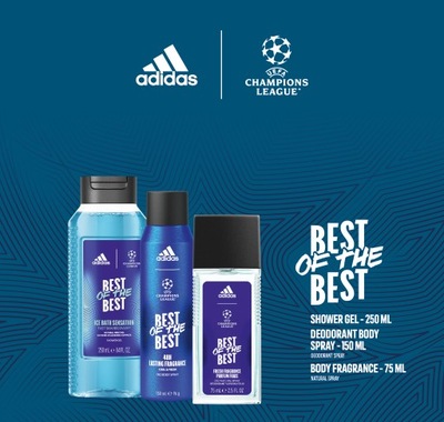 Adidas Zestaw UEFA Best of the best 3 elementy