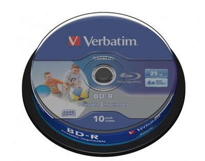 Verbatim BD-R 6x 25GB 10P CB DataLife Printable