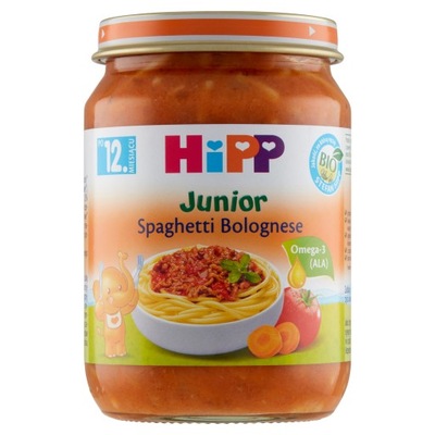 HIPP Spaghetti bolognese Nowy Bio 250g