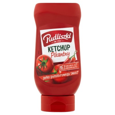 Ketchup pikantny Pomidorowy Pudliszki 480 ml 480 g