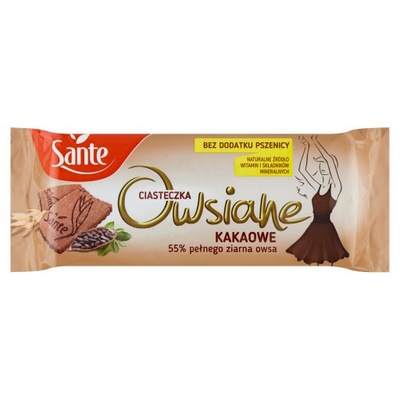 Sante Ciastka owsiane kruche kakaowe 150 g