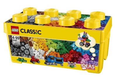 LEGO Classic Kreatywne Klocki 484 Średnie Pudełko BOX już dla 4 latka