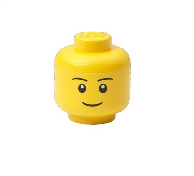 LEGO Pojemnik mini głowa Chłopiec Żółty