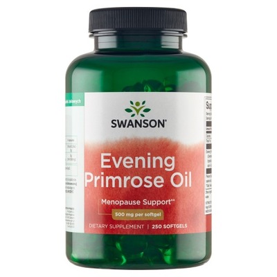 Swanson Evening Primrose Oil Olej z wiesiołka 500 mg 250 kapsułek