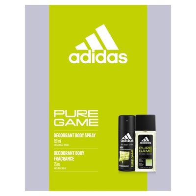 Adidas zestaw prezentowy męski pure game deo150ml+dns 75ml