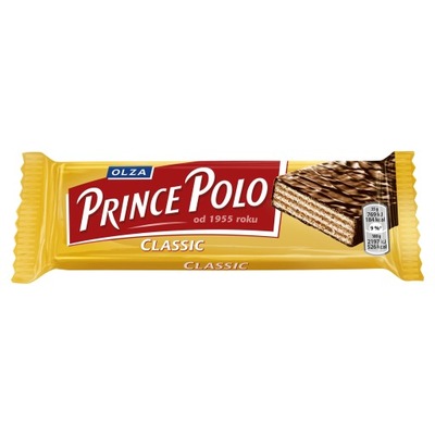 Prince Polo Classic - wafelek z kremem kakaowym oblany czekoladą 35 g