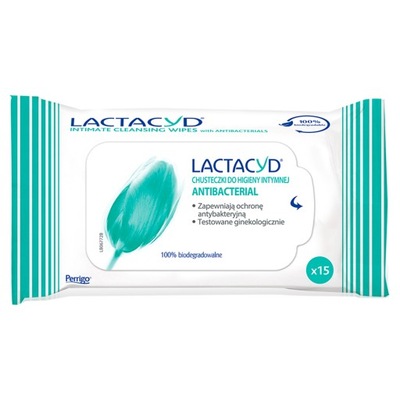 Lactacyd Antibacterial chusteczki higiena intymna
