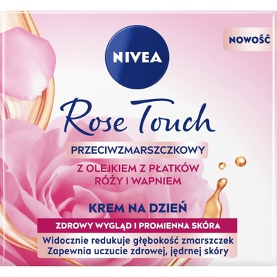 Krem do twarzy Nivea przeciwzmarszczkowy Rose Touch na dzień 50 ml