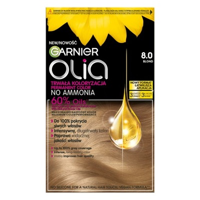 GARNIER OLIA FARBA DO WŁOSÓW BEZ AMONIAKU 8.0 Blond