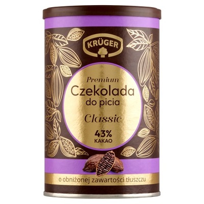 Czekolada do picia 43% kakao puszka KRUGER 220g