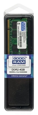 Pamięć RAM DDR2 Goodram GR800S264L6/4G 4GB 800MHZ CL6 SODIMM