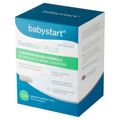 Babystart FertilMan Plus 120 preparat na płodność dla mężczyzn zwiększenie