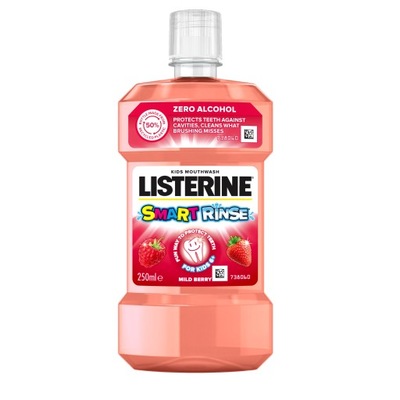 Listerine Owocowy Płyn Do Płukania Ust Smart Rinse Dla Dzieci 250ml