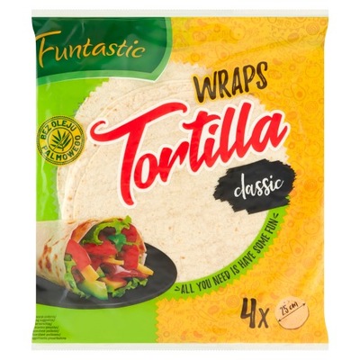 DEV TORTILLA GRIL 250G/4SX25CM