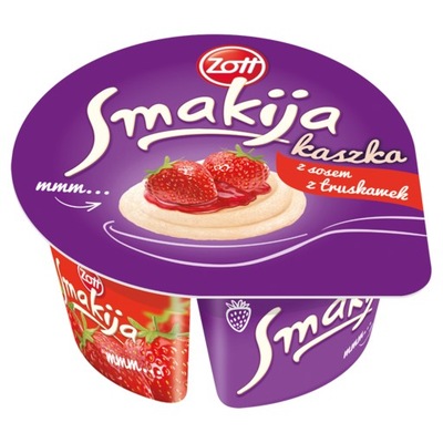 Smakija Kaszka z sosem truskawkowym 130 g Smakija 130 g