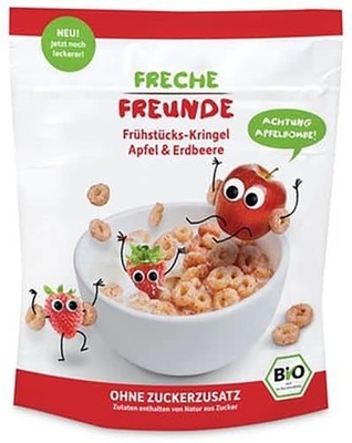 Płatki śniadaniowe Freche Freunde truskawkowe 125g