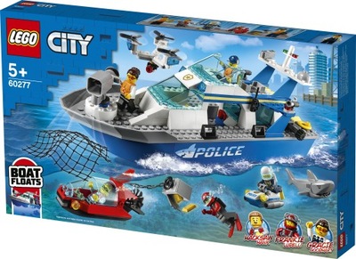 LEGO City 60277 Policyjna łódź patrolowa