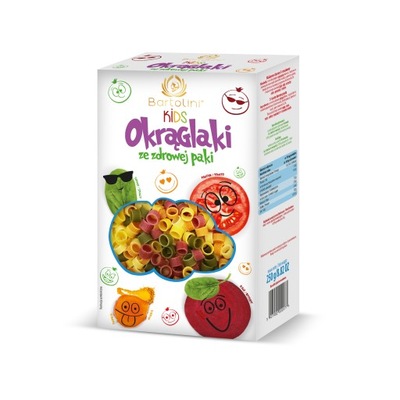 Makaron Dla Dzieci Bartolini Kids Okrąglaki Ze Zdrowej Paki 250g