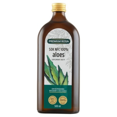 Premium Rosa Sok NFC 100 % Aloes 500 ml