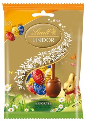 JAJKA LINDOR ASSORTED EGGS 90 g LINDT