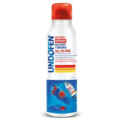 UNDOFEN SPRAY ALL IN ONE Antygrzybiczny Spray do stóp i obuwia 150ml