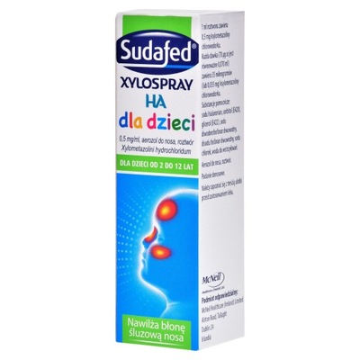 Sudafed XyloSpray HA dla dzieci aerozol 10 ml