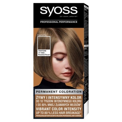 Syoss Permanent farba do włosów trwale koloryzująca 6-66 Prażony Orzech