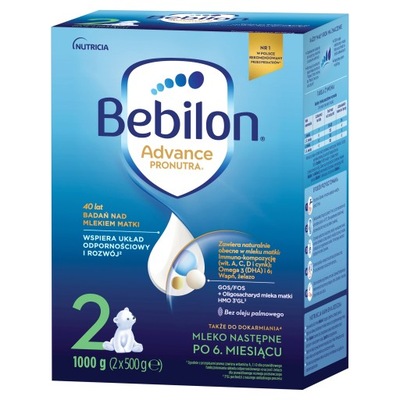 Bebilon 2 Advance Pronutra Mleko następne 2x1000g